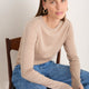Fleur Merino Jumper - Oat Melange