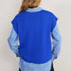 Fleur Merino Tank - Cobalt Blue