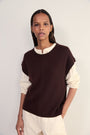 Fleur Merino Tank - Cocoa