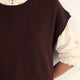 Fleur Merino Tank - Cocoa