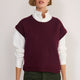 Fleur Merino Tank - Deep Fig