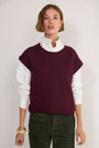 Fleur Merino Tank - Deep Fig