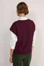 Fleur Merino Tank - Deep Fig