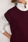 Fleur Merino Tank - Deep Fig