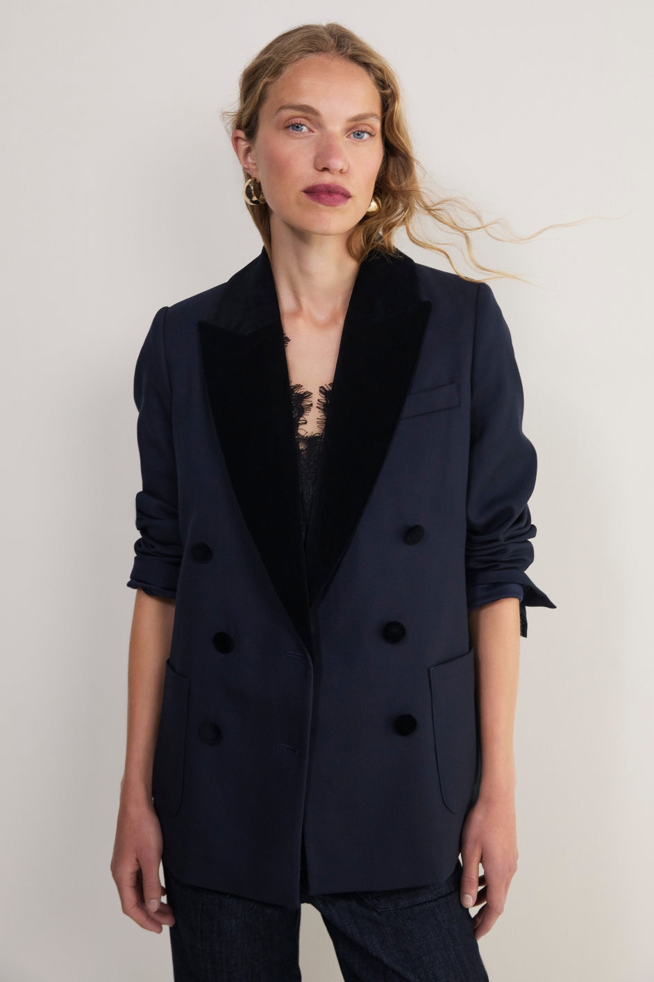 Fleur Tux Blazer - Midnight