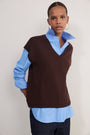 Fleur V-Neck Tank - Cocoa