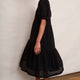 Fleurice Broderie Dress - Black
