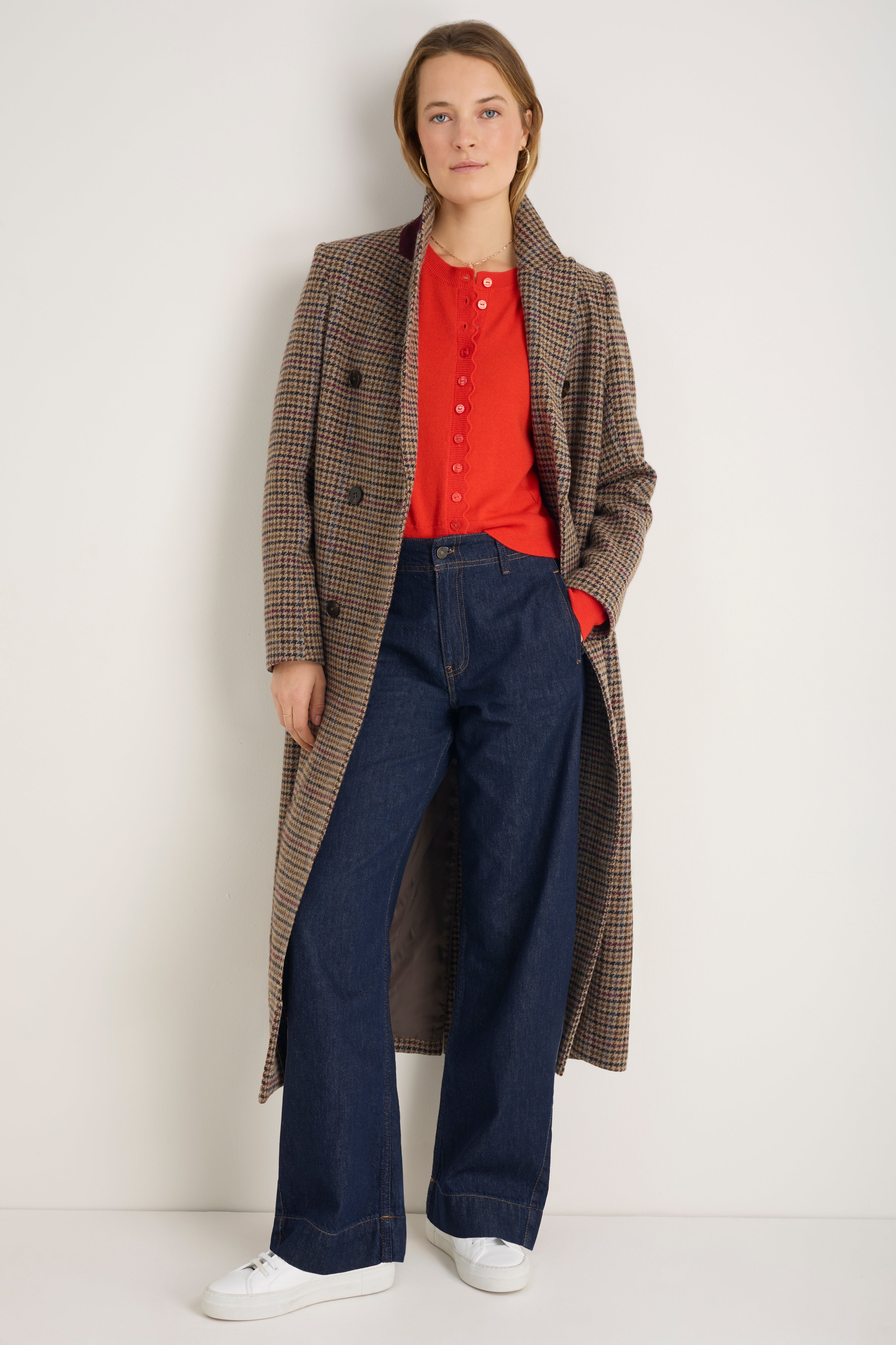 Fleurine Cropped Cardigan - Bitter Orange