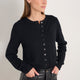 Fleurine Cropped Cardigan - Black