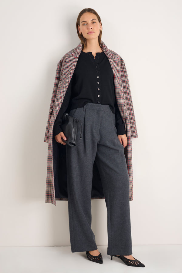 Fleurine Cropped Cardigan - Black