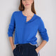 Fleurine Cropped Cardigan - Cobalt Blue