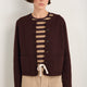 Fleurine Knitted Jacket - Cocoa