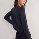 Florentine Scallop Jumper - Charcoal Grey