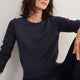 Florentine Scallop Jumper - Charcoal Grey