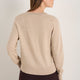 Fleurine Scallop Henley Jumper - Taupe