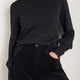 Fleurine Scallop Jumper - Black Sparkle