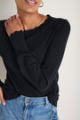 Fleurine Scallop Jumper - Black