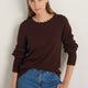 Fleurine Scallop Jumper - Espresso