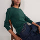 Fleurine Scallop Jumper - Forest Green