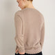 Fleurine Scallop Jumper - Oat Sparkle