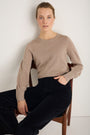 Fleurine Scallop Jumper - Oat Sparkle