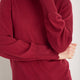 Fleurine Scallop Jumper - Pomegranate Red