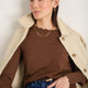 Fleurine Scallop Jumper - Warm Cocoa