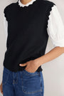 Fleurine Scallop Tank - Black