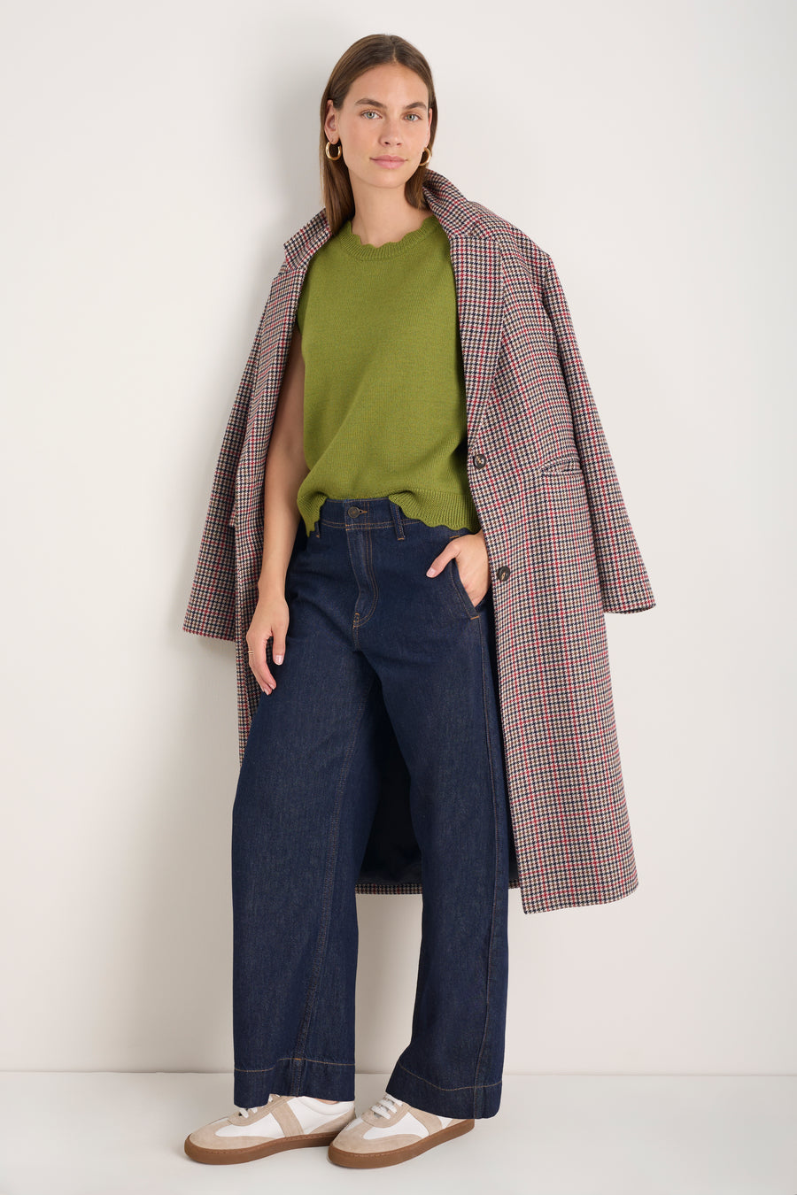 Fleurine Scallop Tank - Deep Olive