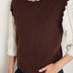 Fleurine Scallop Tank - Espresso
