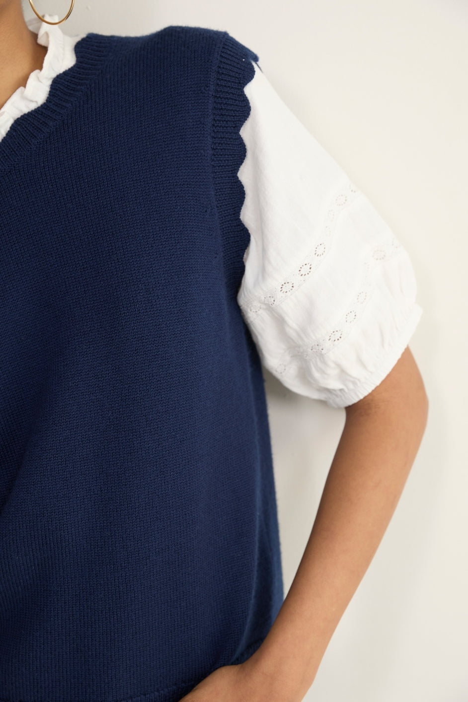 Fleurine Scallop Tank - Midnight