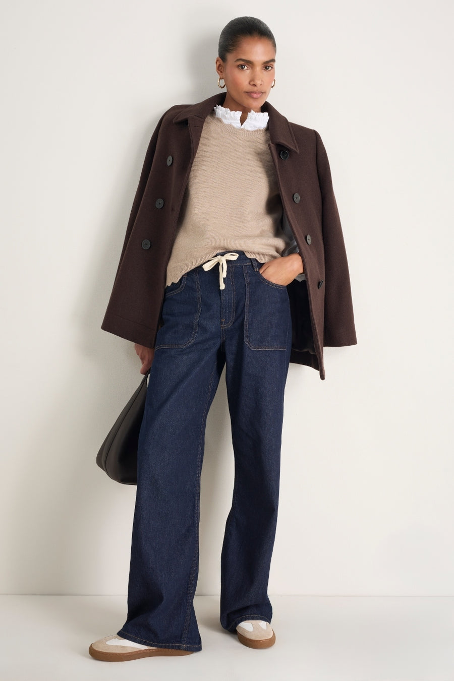 Fleurine Scallop Tank - Oat Marl