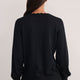 Fleurine Scallop V-Neck Jumper - Black
