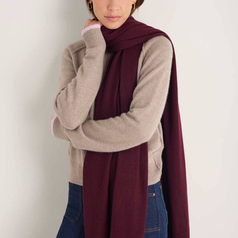 Fleurine Scarf - Deep Fig