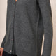 Flo Elbow Patch Cardigan - Charcoal/Gold