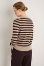 Flora Jumper - Oat/Cocoa Sparkle Stripe