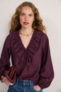 Florence Blouse - Aubergine