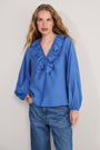 Florence Blouse - Soft Cobalt