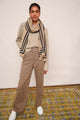 Florence Check Trousers - Tan