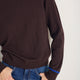 Florence Jumper - Cocoa/Cobalt Blue Trim