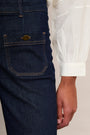Flossie Button Pocket Flared Jean - Rinse Wash - Regular