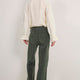 Flossie Carpenter Flare Cord Trouser - Olive