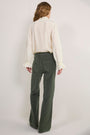 Flossie Carpenter Flare Cord Trouser - Olive