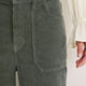 Flossie Carpenter Flare Cord Trouser - Olive