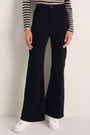 Flossie Carpenter Flare Cord Trouser - Black