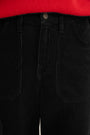 Flossie Carpenter Flare Cord Trouser - Black