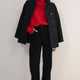 Flossie Carpenter Flare Cord Trouser - Black