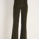Flossie Carpenter Flare Cord Trouser - Dark Olive
