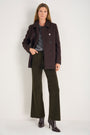 Flossie Carpenter Flare Cord Trouser - Dark Olive