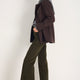 Flossie Carpenter Flare Cord Trouser - Dark Olive